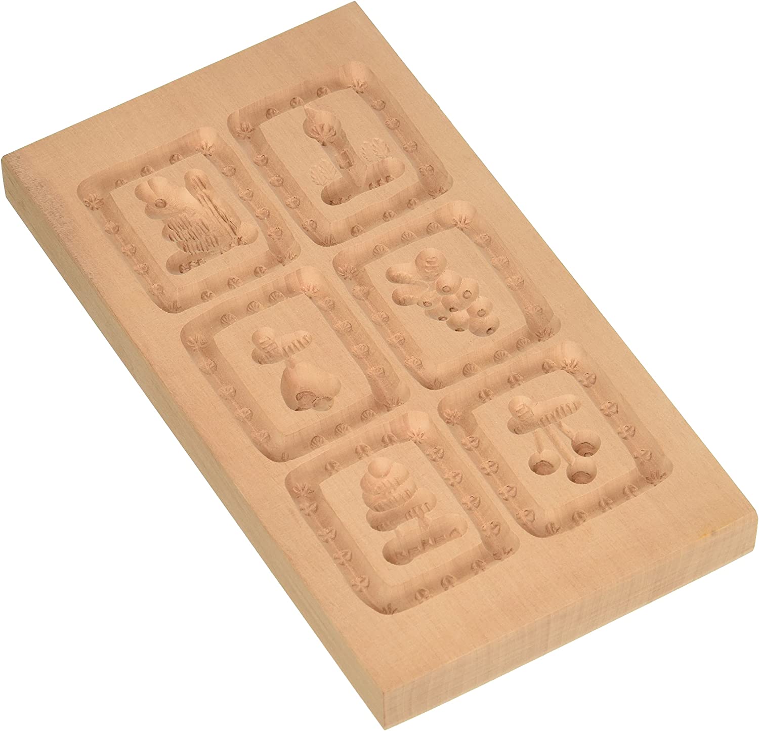 Staedter Städter 847040 Springerles Model Baking Tray, Wood, brown, 17.5 x 9.5 x 3 cm