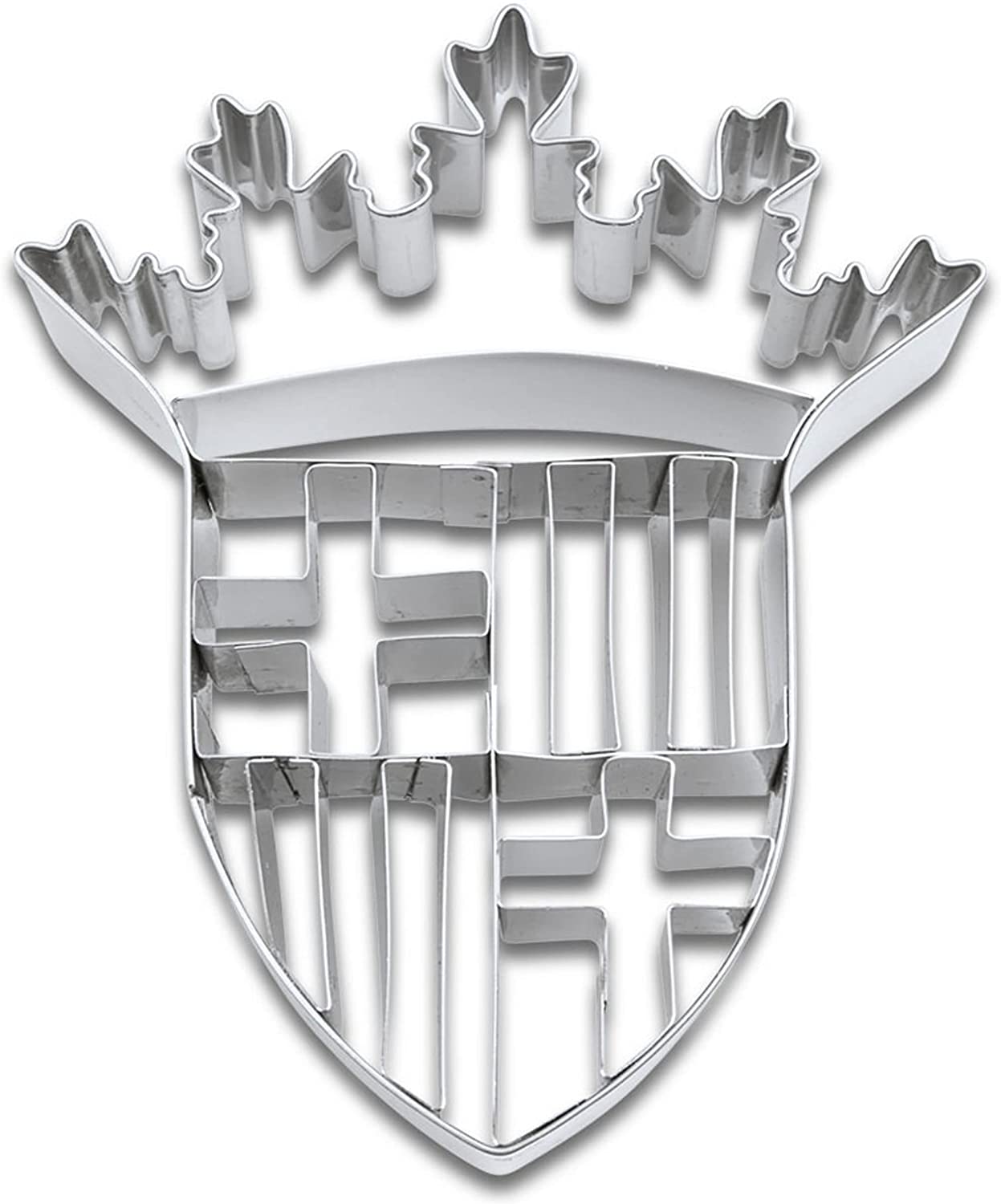 Staedter Städter Barcelona Crest Embossing Cookie Cutter 9 cm Stainless Steel Silver