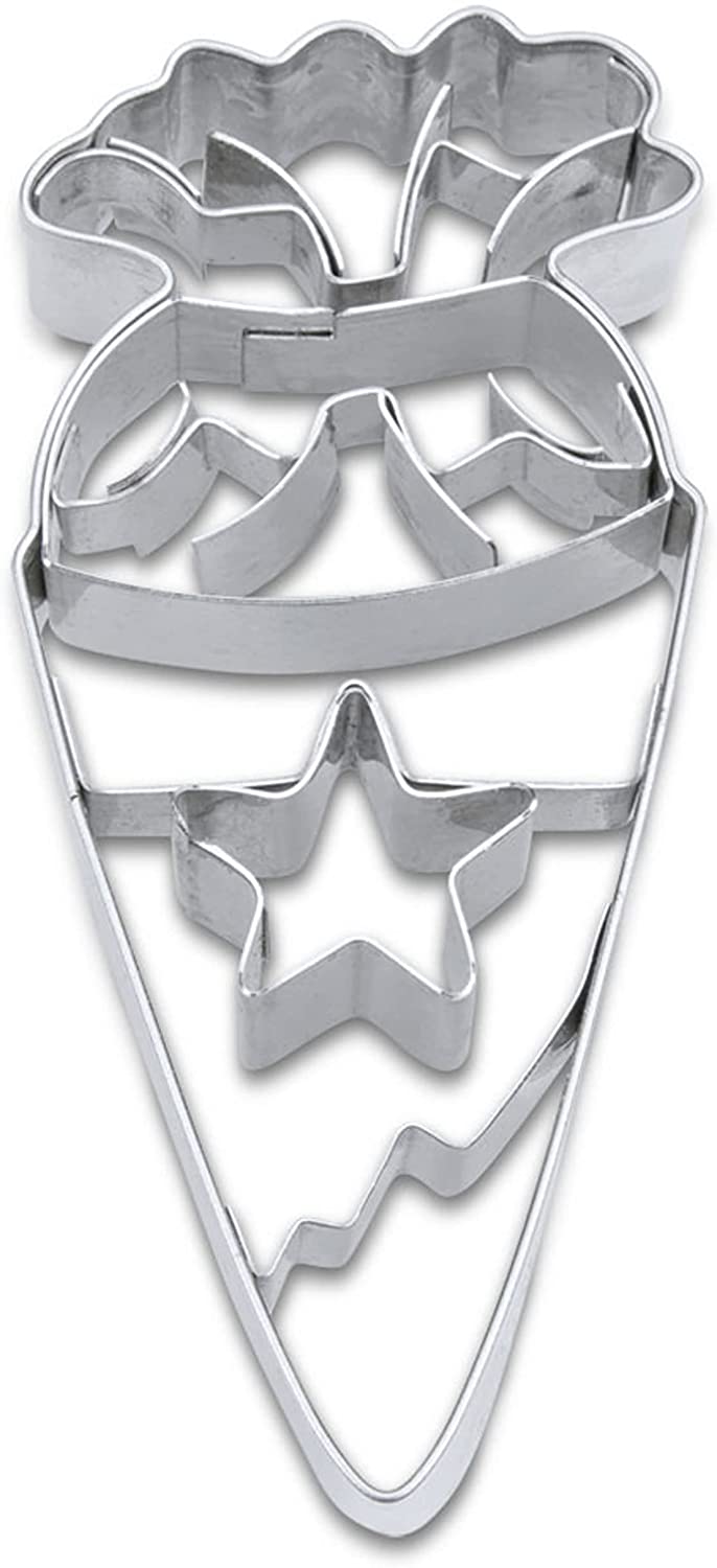 Staedter Städter Biscuit Cutter in Shape of School Cone Stainless Steel 8 cm