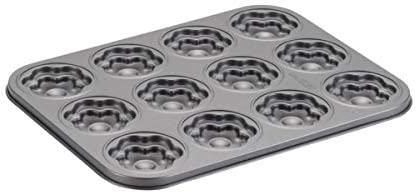 Staedter Städter Cake Boss CB58872 Flower Design, Set of 12 Stainless Steel Diameter 7 cm, silver, 35 x 27 x 5 cm
