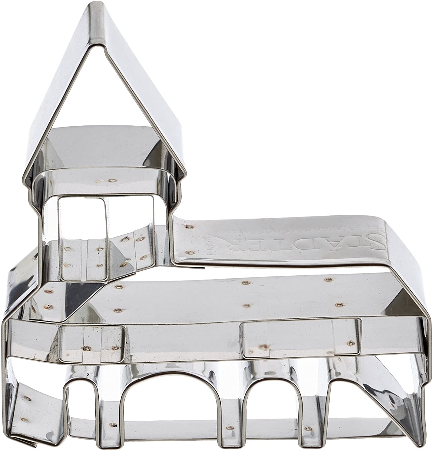 Staedter Städter Cookie Cutter 196049 Kapell Bridge, Stainless Steel, Silver, 8 x 8 x 8 cm