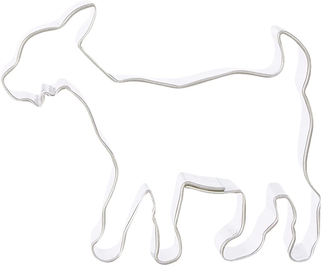 Staedter Städter Cookie Cutter Goat Shape 111219 7.5 cm Stainless Steel Dishwasher Safe