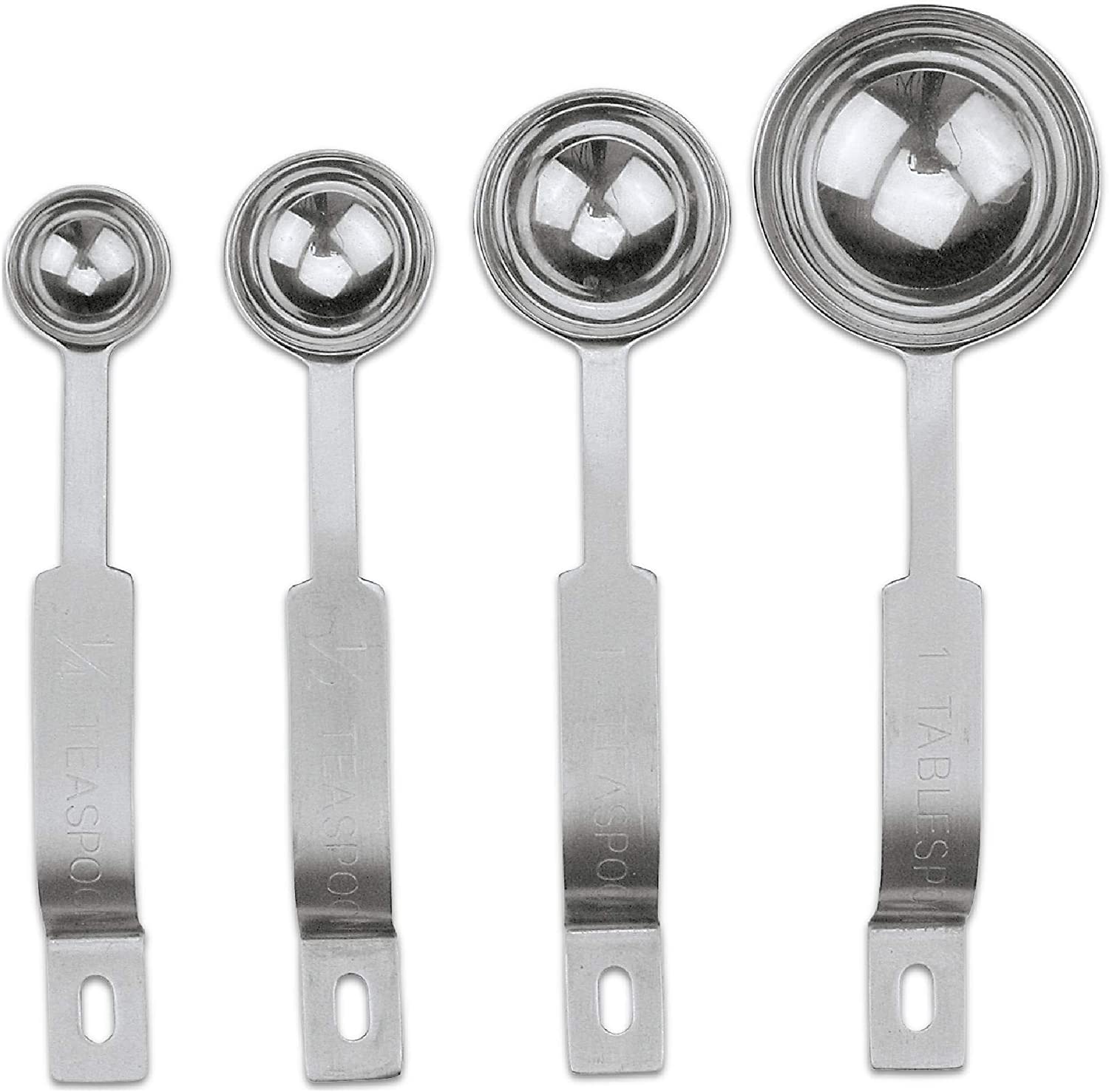 Staedter Städter Messlöffel-Set, 4-teilig aus Edelstahl in Profiqualität
