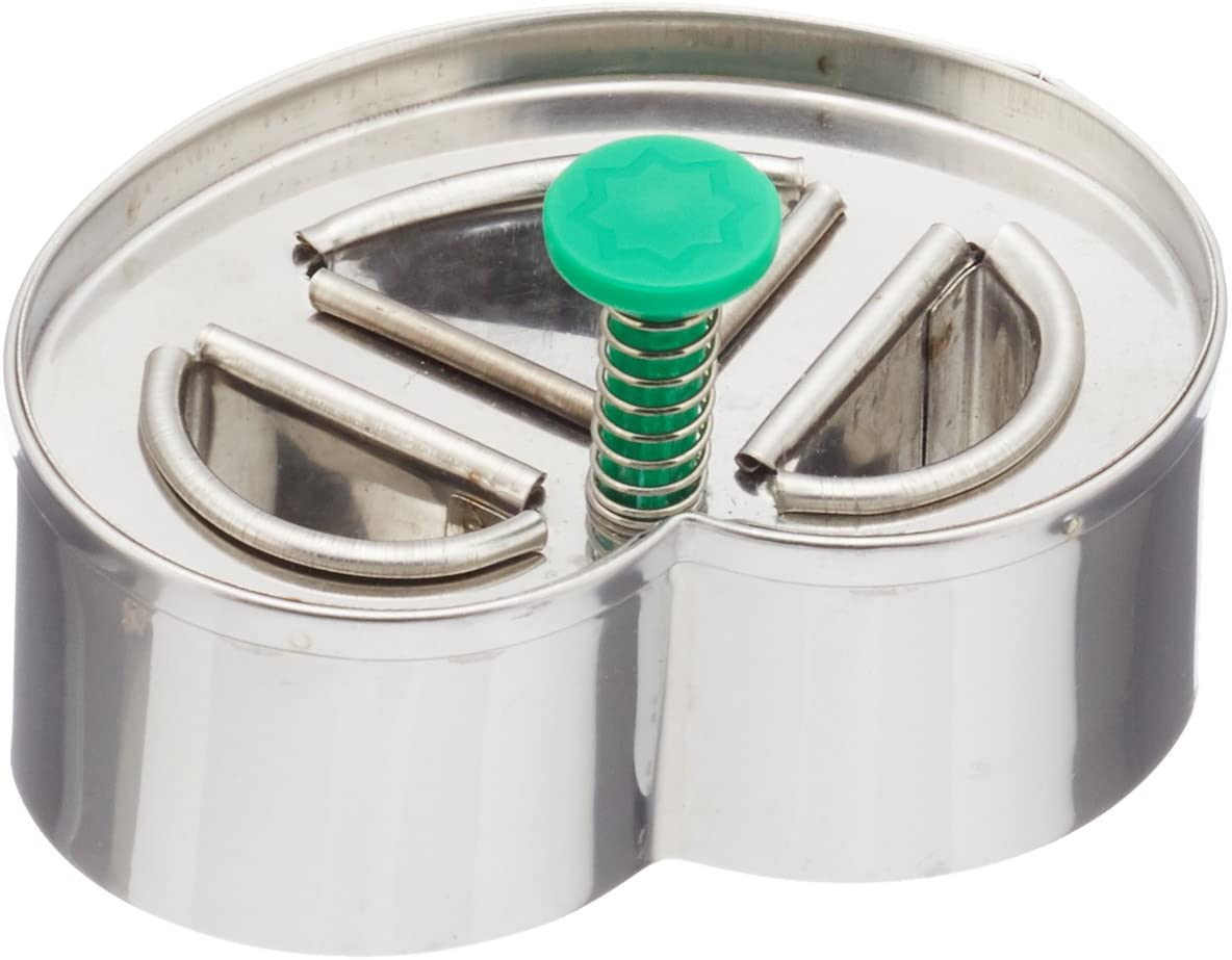Staedter Städter Pretzel with Ejector, Stainless Steel, Silver Green, 6.5 x 6.5 x 6.5 cm