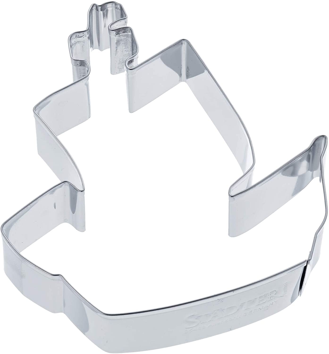 Staedter Pirate Ship Cookie Cutter, Stainless Steel, 10 Cm