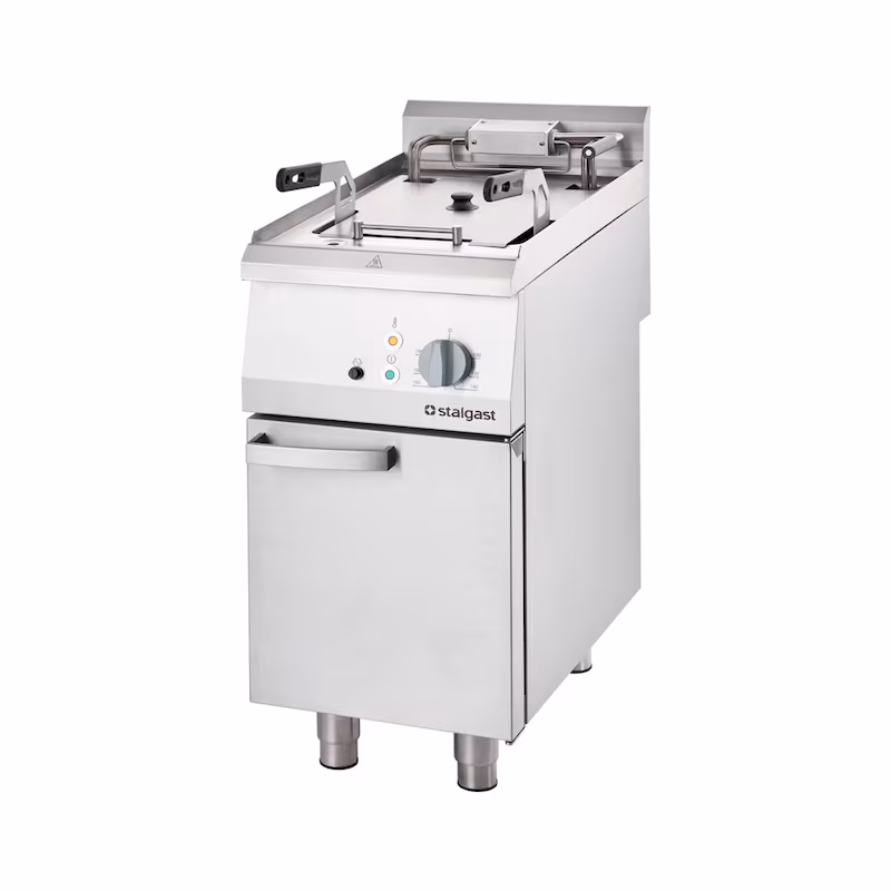Stalgast stainless steel electric fryer, 15 liter single tank, 700 ND series