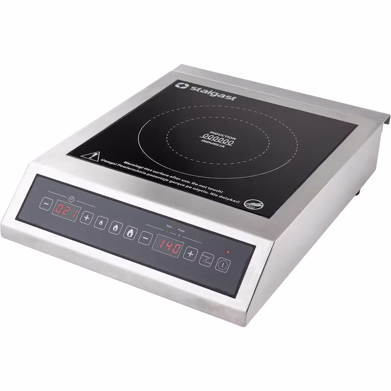 Stalgast induction cooker 3.5 kW, 230 volts, dimensions 330 x 425 x 100 mm (W x D x H)