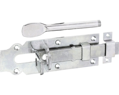 Alberts Stable door lock bolt with flat handle and loop 160 x 56 mm galvanized, thick-film passivated