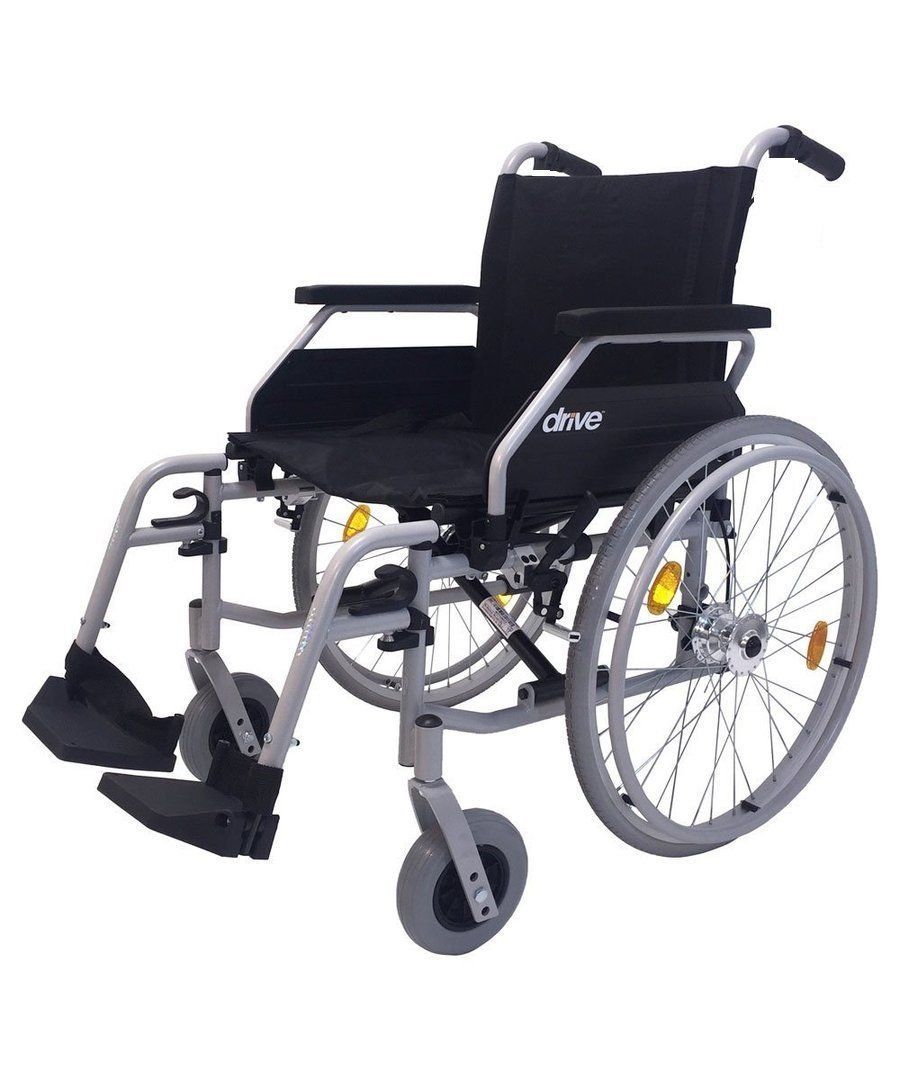 Standard steel wheelchair Drive Medical Ecotec 2G seat width 42cm 1 St