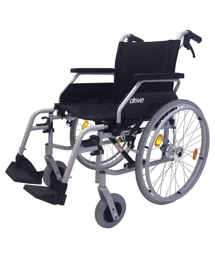 Standard steel wheelchair Drive Medical Ecotec wheelchair 2G with drum brake seat width 42cm 1 St
