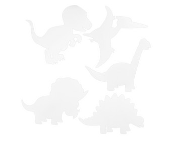 Dinosaur die-cutting sheets, 16 pieces