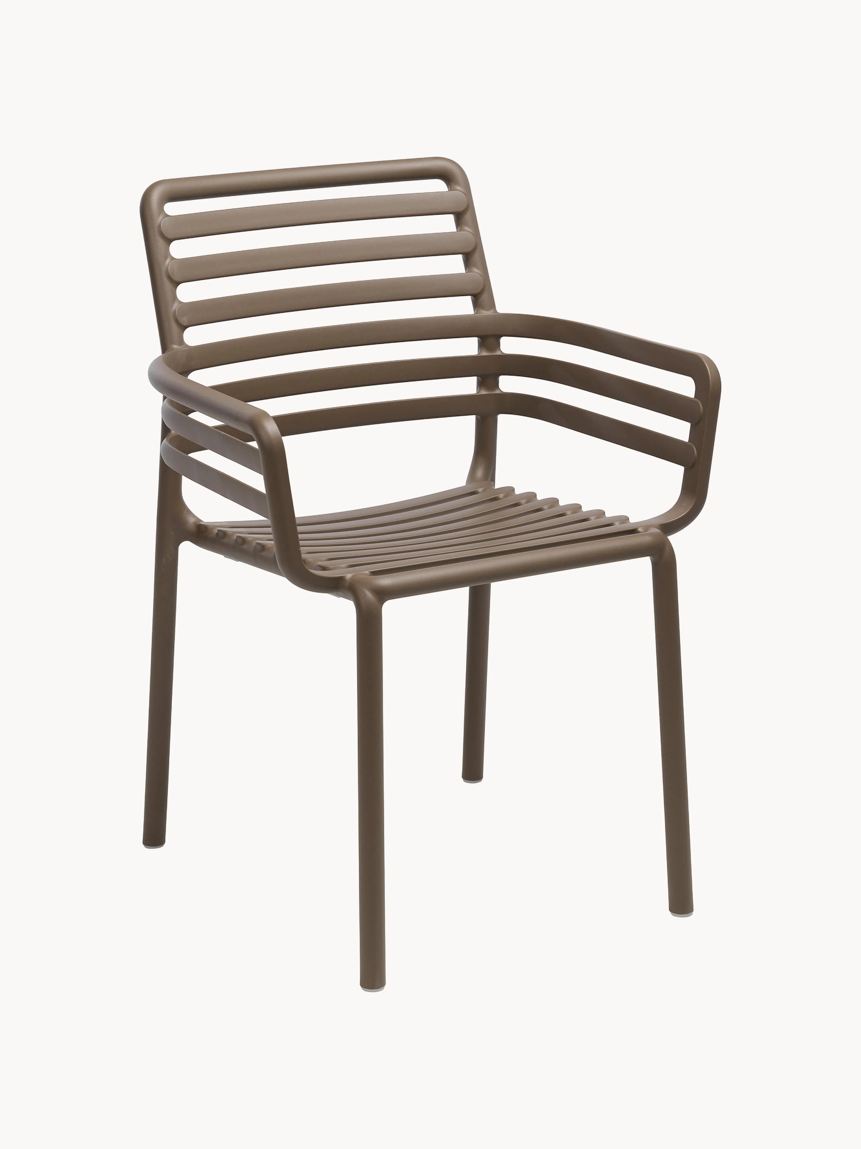 Nardi Stackable Doga garden armchair - Dark brown