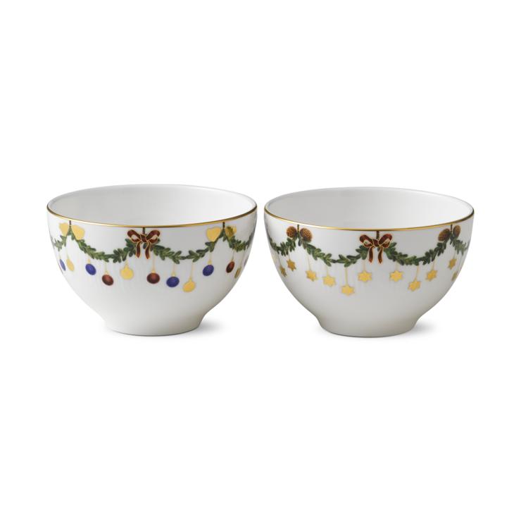Royal Copenhagen Star Fluted Christmas Cup 2-Pack
