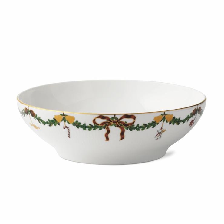 Royal Copenhagen Star Fluted Christmas Serving