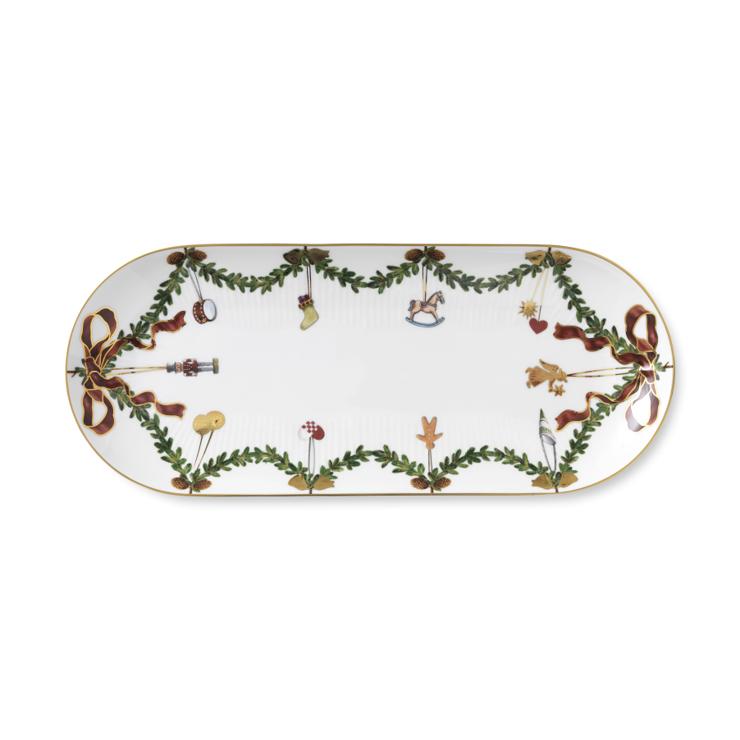 Royal Copenhagen Star Fluted Christmas Serving Dish Rectangular