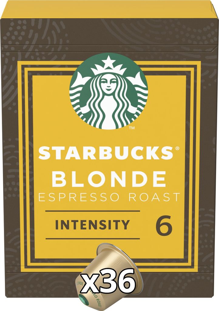 Nestlé Starbucks Blonde Espresso Roast Big Pack for Nespresso (4 x 36 capsules)