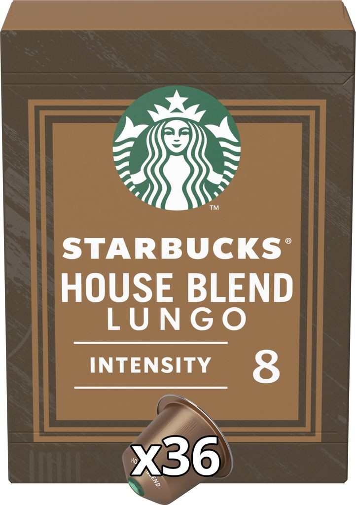 Nestlé Starbucks House Blend Lungo Big Pack for Nespresso (4 x 36 capsules)