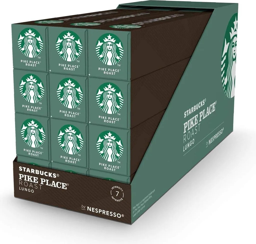 Nestlé Starbucks Pike Place Roast Lungo for Nespresso (12 x 10 capsules)