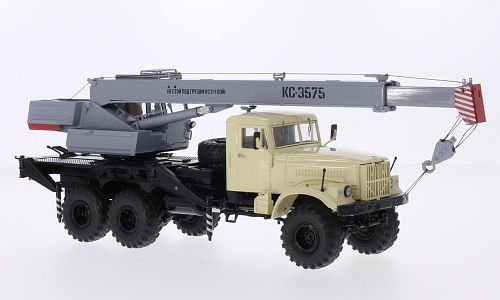 Herpa Start Scale Models Ssm Camion Grue Ks Kraz B Beige Gris