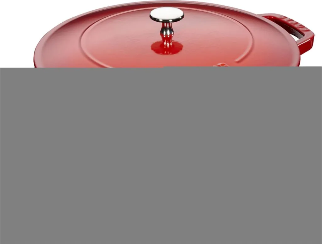 Staub 1004762 Rotisserie spit, suitable for induction cooktops, cherry color, 24 cm
