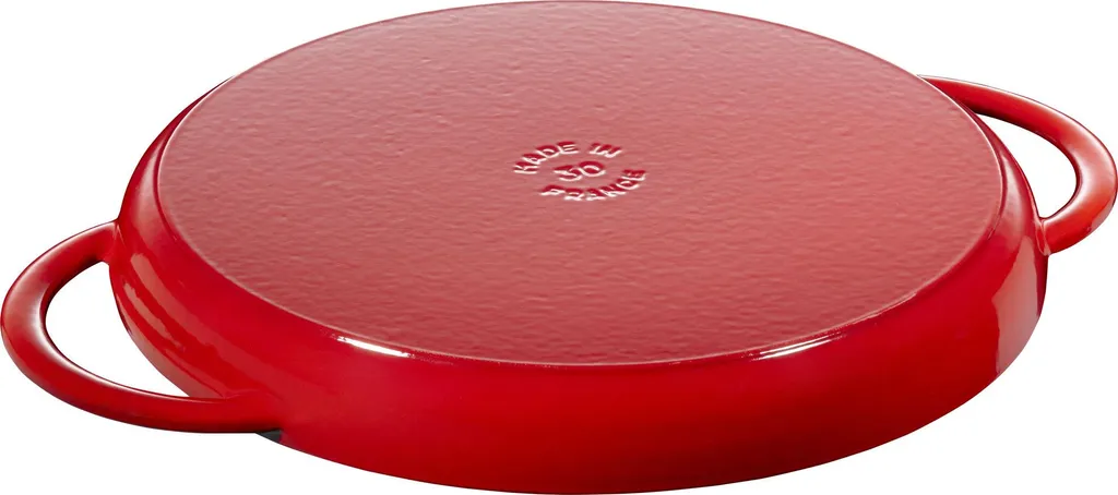 Staub induction grill pan, round, 30cm, red