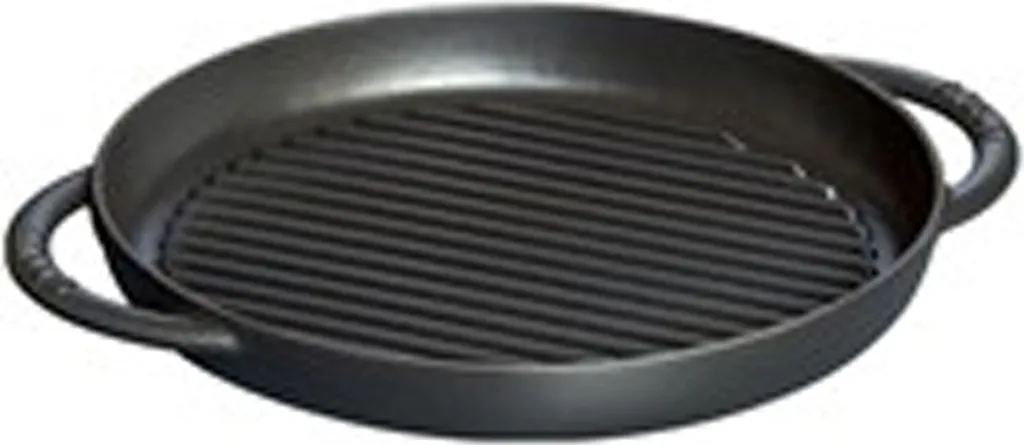 Staub round grill pan 30 cm black 40511-521-0 Pure