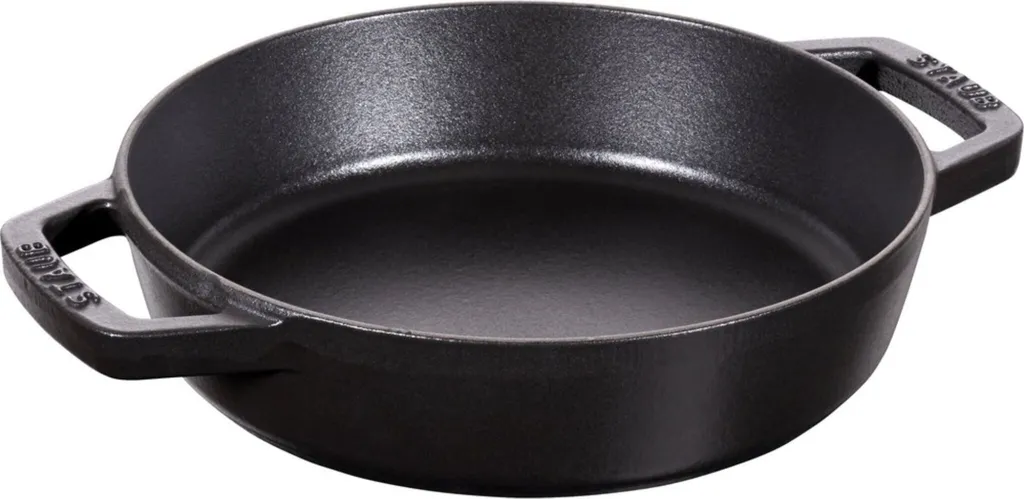 Staub cast iron frying pan with two handles, 20 cm, black 405116590