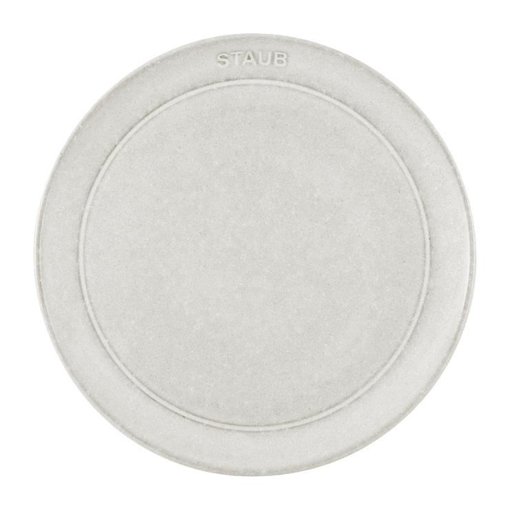 STAUB Dust New White Truffle plate