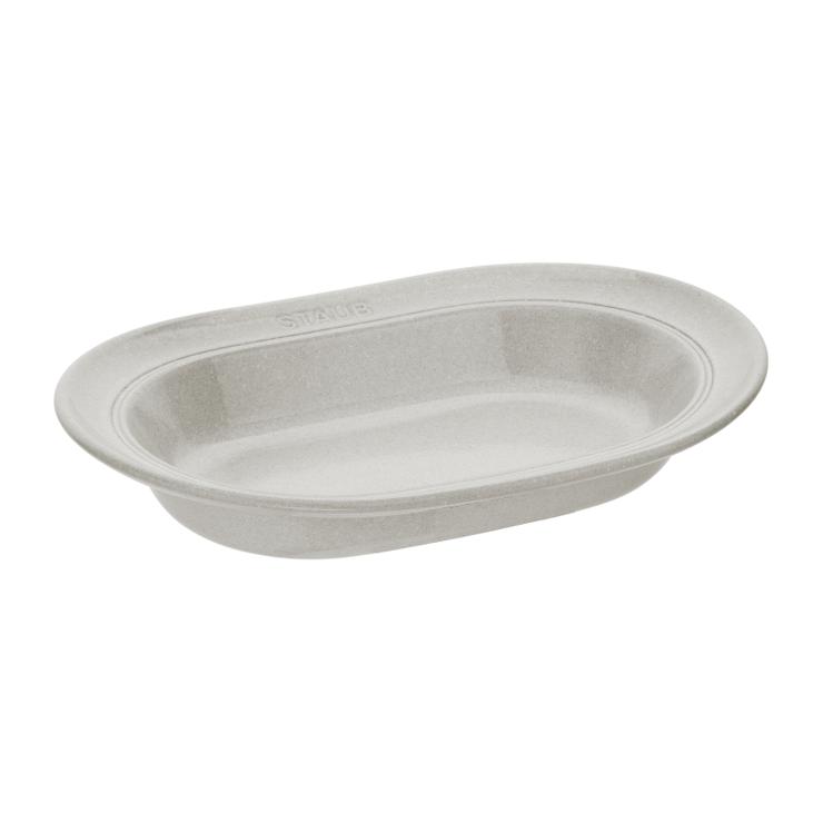 STAUB Dust New White Truffle Teller Oval