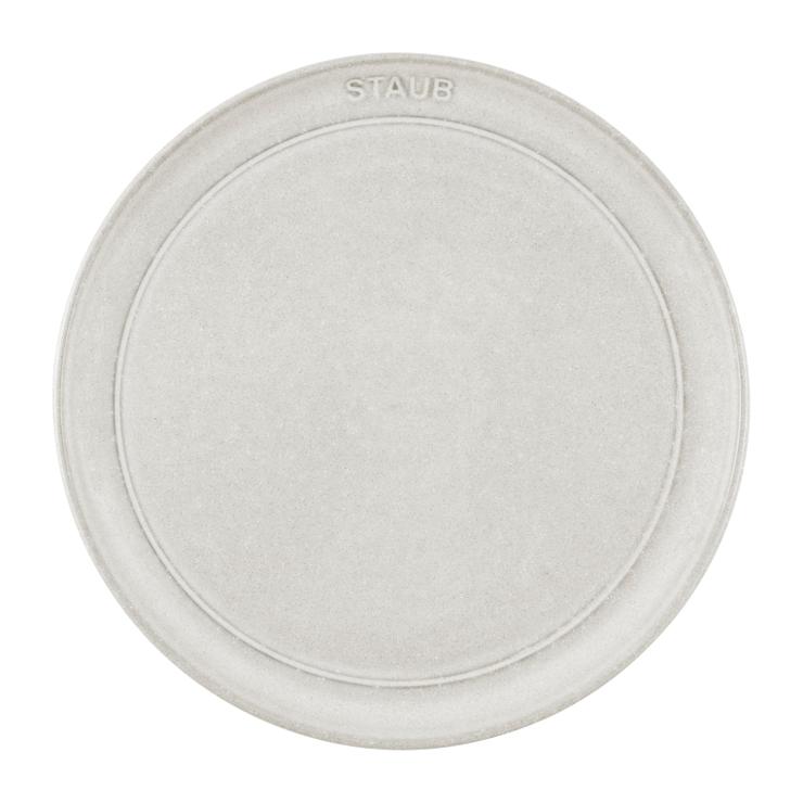 STAUB Dust New White Truffle plate