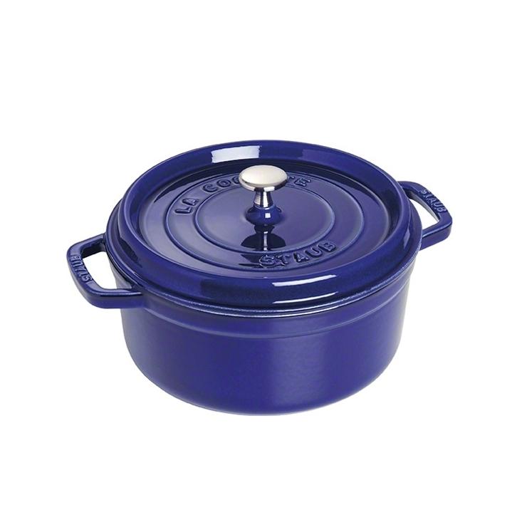 STAUB Dust Round Pot Made Of Cast Iron, Three Layers Of Enamel 5.2 L