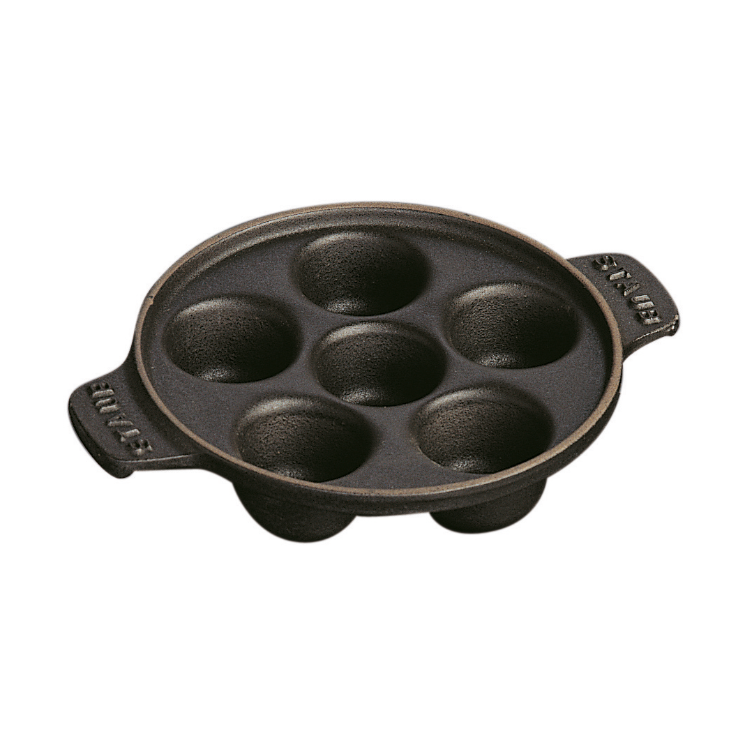 Staub snail plate, cast iron, Ø14 cm
