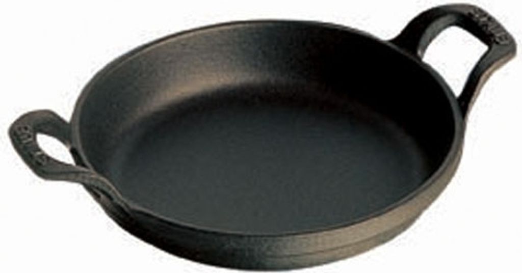 Staub, Specialities, Oven dish, Black, Cast iron, Round