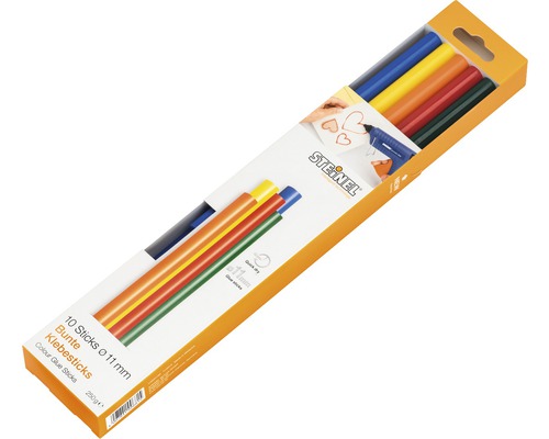 Steinel colorful glue sticks Ø 11 mm Color pack of 10