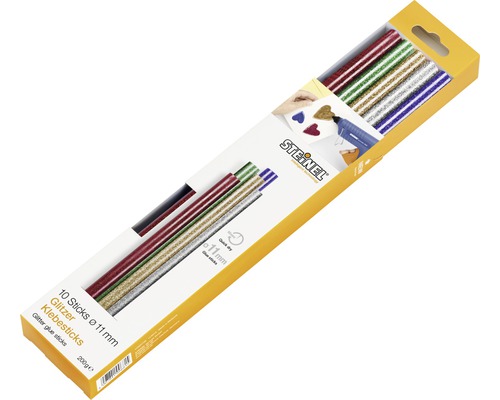 Steinel glitter glue sticks Ø 11 mm pack of 10