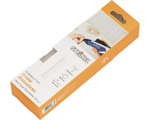 Steinel glue sticks Ø 7 mm Cristal pack of 40