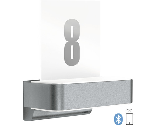Steinel LED house number wall light 9.8W 679 lm 3000 K Bluetooth app-controlled L 820 SC anthracite