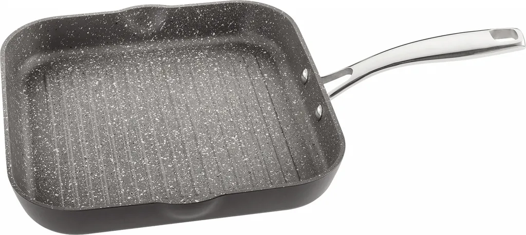 Stellar grill pan, aluminum, 28x26x4.5 cm, black/silver