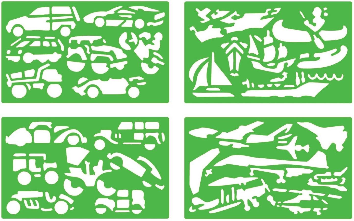 Quercetti Stencil Vehicles Film