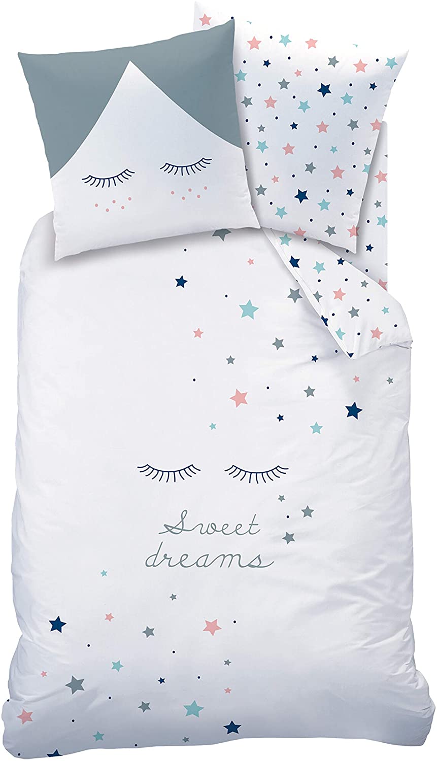 termana Sterne Mädchen Bettwäsche Set ☆ Sweet Dreams · Wende Motiv Mit Tollen Stern