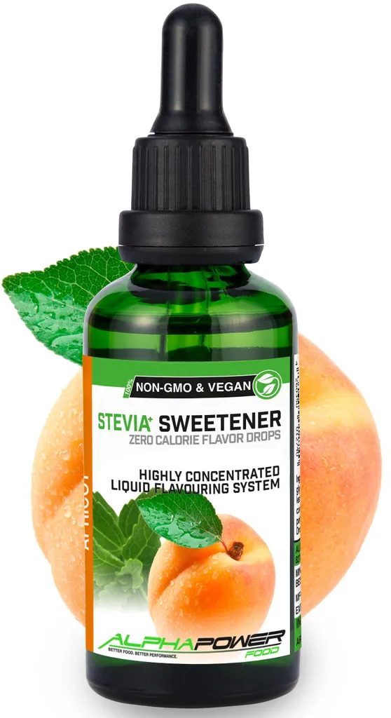 ALPHAPOWER FOOD Stevia Flavours 50 ml APRICOT