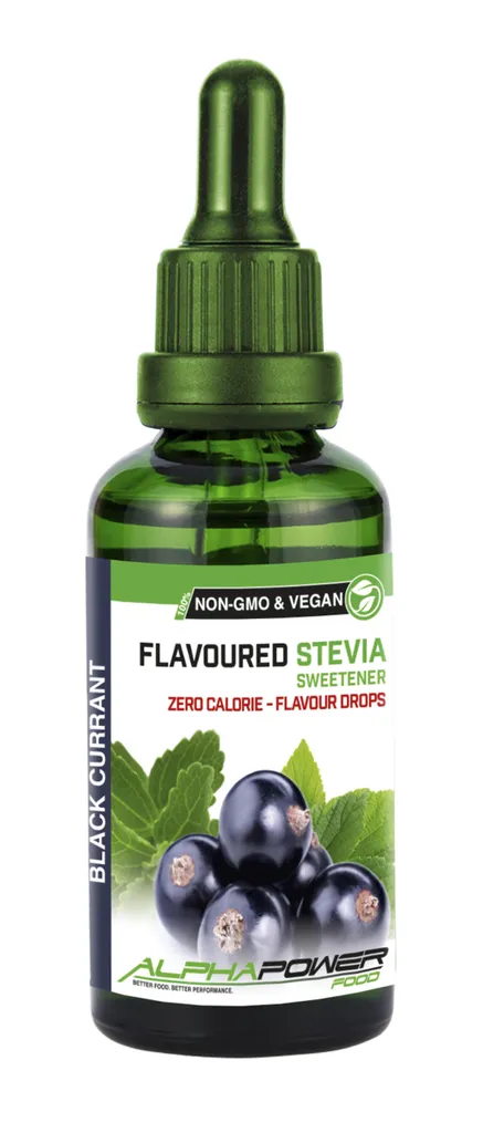 ALPHAPOWER FOOD Stevia Flavours 50 ml BLACK CURRANT