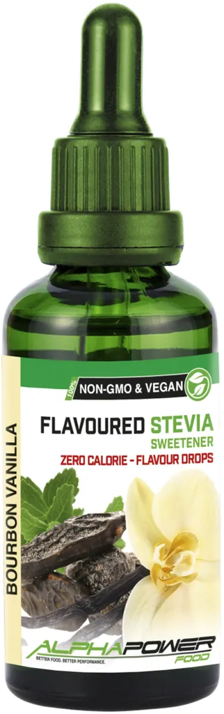 ALPHAPOWER FOOD Stevia Flavours 50 ml BOURBON VANILLA