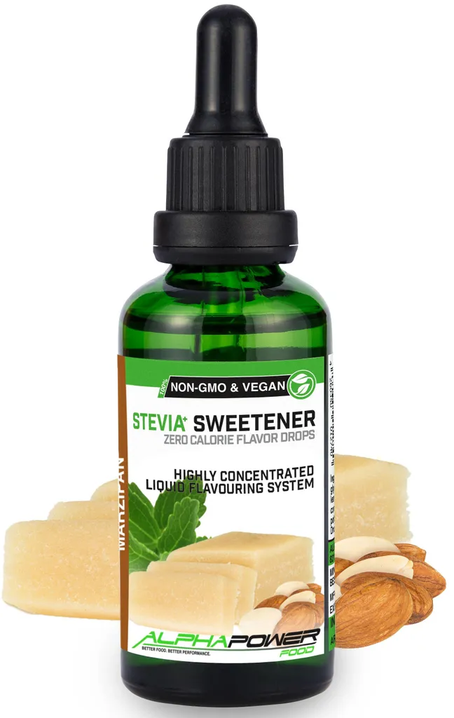 ALPHAPOWER FOOD Stevia Flavors 50 ml MARZIPAN 50 ml