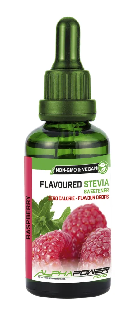 ALPHAPOWER FOOD Stevia Flavours 50 ml RASPBERRY