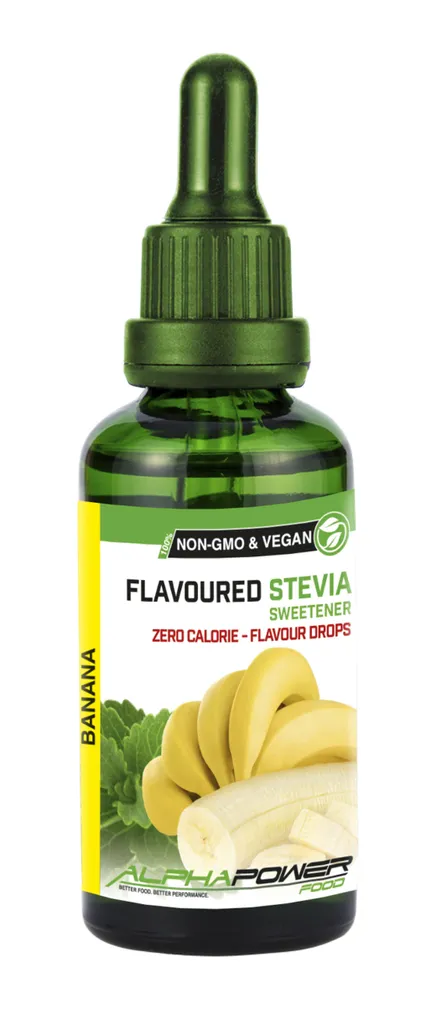 ALPHAPOWER FOOD Stevia Flavours 50ml BANANA