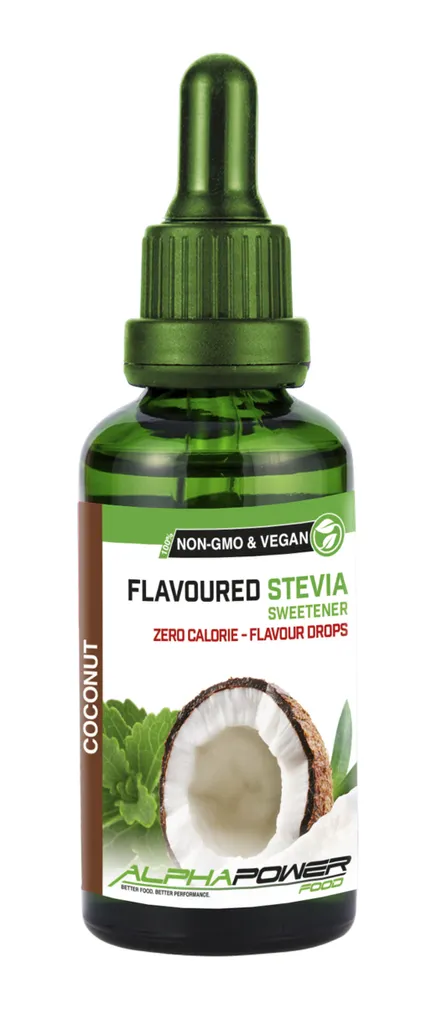 ALPHAPOWER FOOD Stevia Flavours 50ml JUICY COCONUT