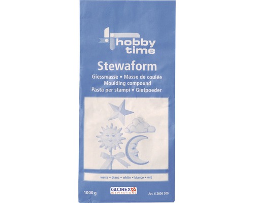 Glorex Stewaform casting compound, white with a slight grey tint, 5 kg