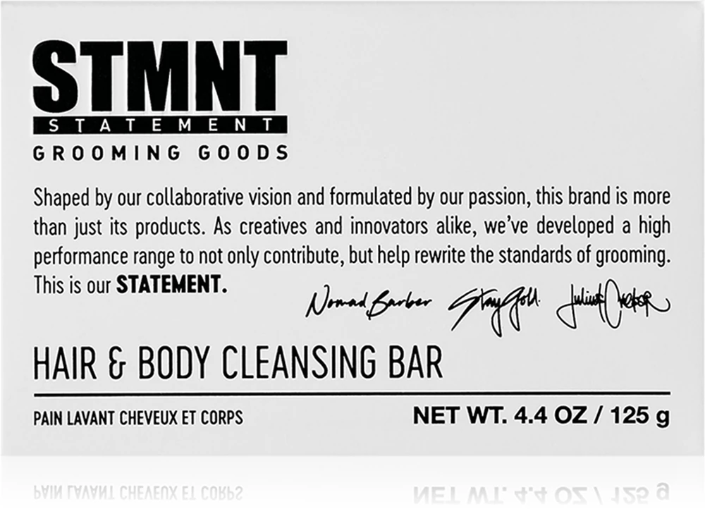 STMNT Care Hair & Body Cleansing Bar solid cleansing soap for hair, beard and body