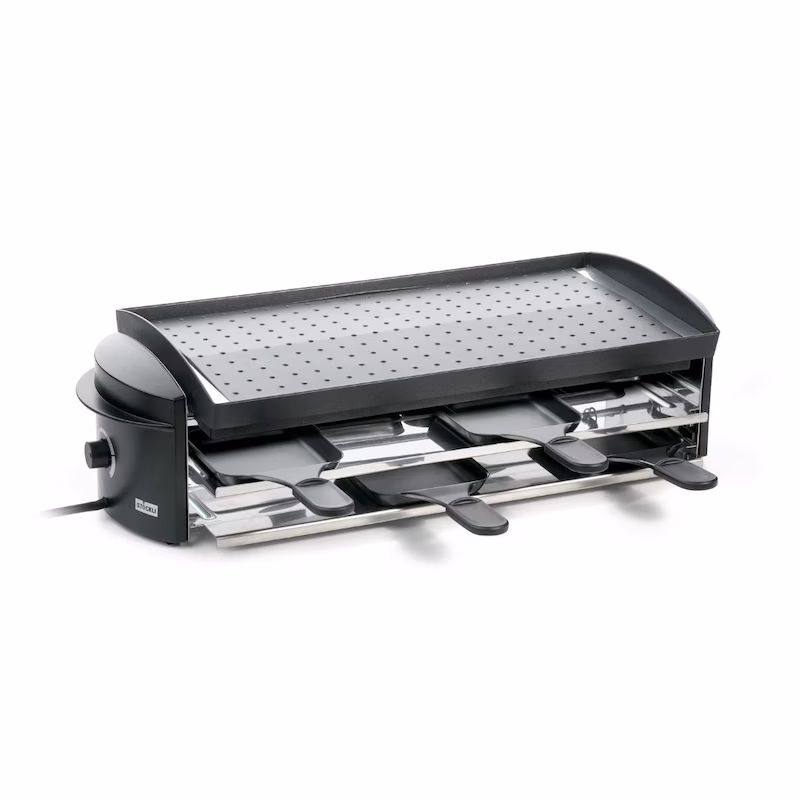 Stöckli – V8 table grill, anthracite, for 8 people – 1100 W